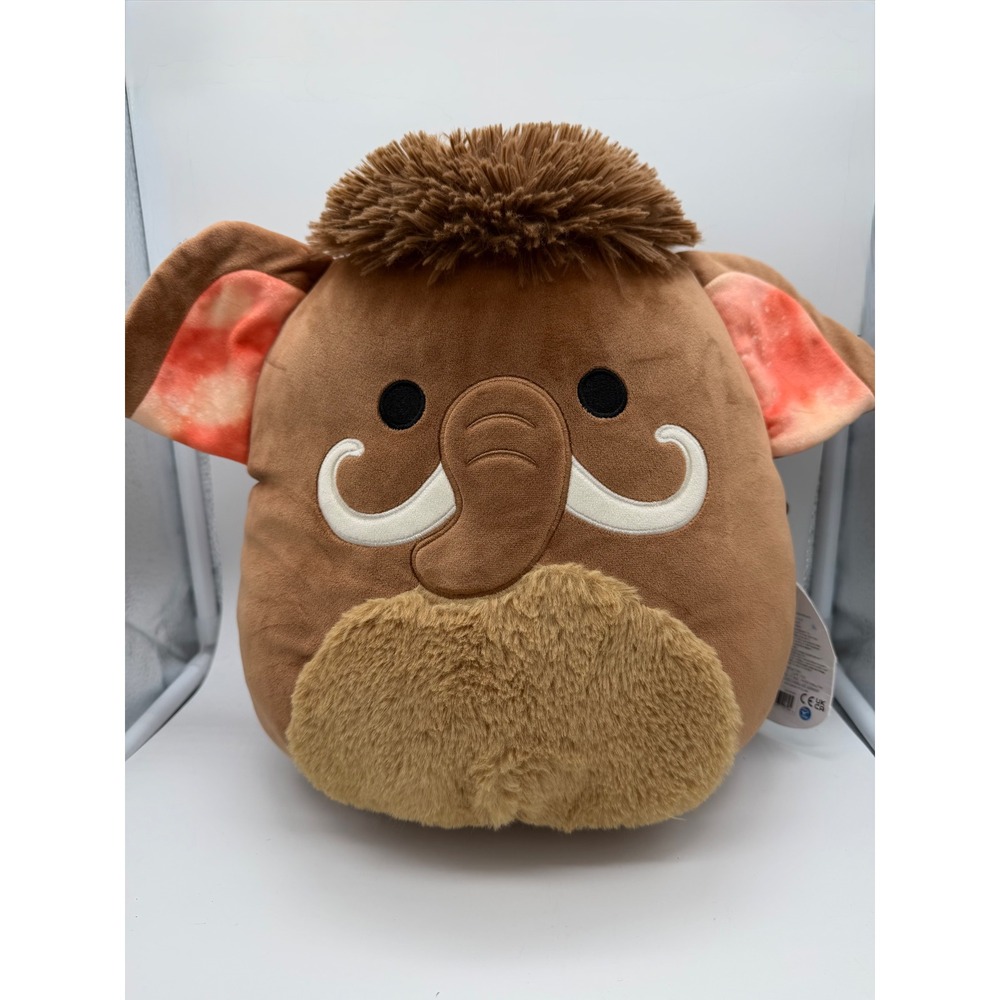 Squishmallows Plush Chienda Mammoth 11" Brown Good Creased Tag S12 #1339